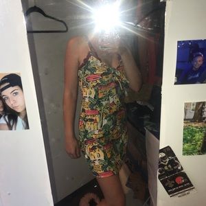 Tropical print forever 21 summer mini dress